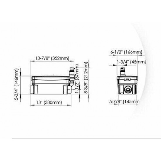 Saniflo 010 SANISHOWER Gray Water / Drain Water Pump for Shower and Sink