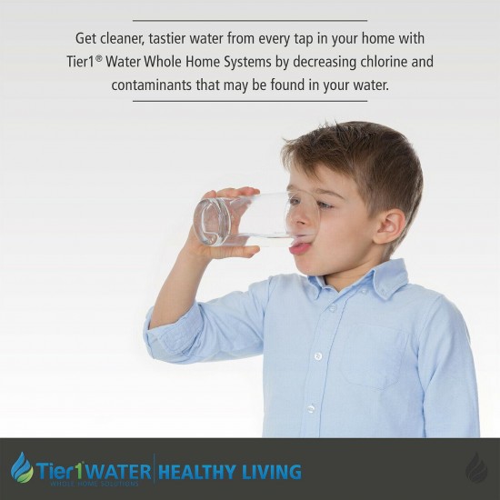 Tier1 Series 8000 Whole Home Salt Free Water Softener Replacement Media Kit and
