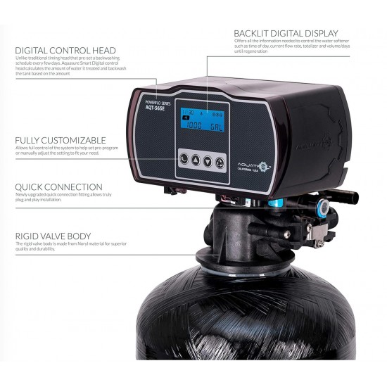 Premier Whole House Water Softener 56SE Electronic Meter Valve 12