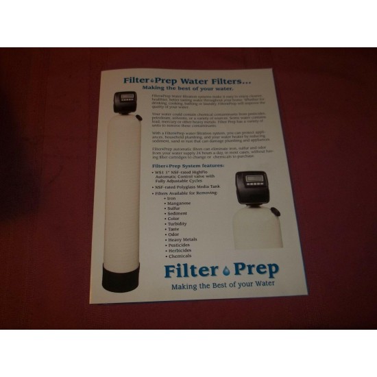 CHARGER WATER TREATMENT PRODUCTS FILTER PREP WATER FILTRATION SYSTEM WS1 W/TANK