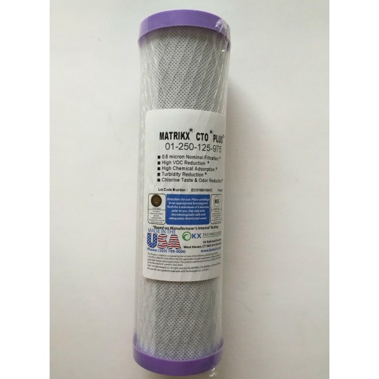 HAGUE 200851 DUAL PRE FILTER CARBON MATRIKX CTO PLUS 01-250-125-975 CASE OF 20