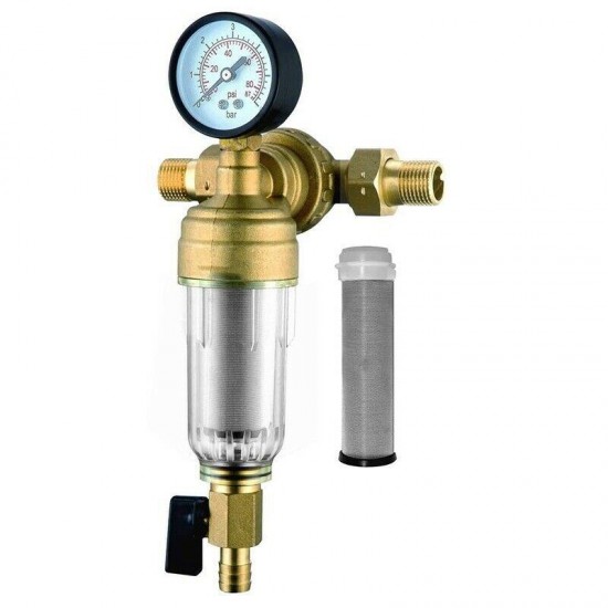 10X(FD185 Pre-Filter Spin Down Type Reusable. Mesh- Stainless Steel 90M.