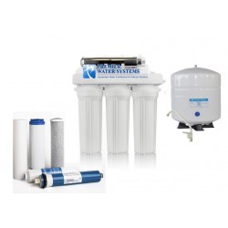Well Water Reverse Osmosis Water System 6 Stage Permeate Pump UV Scale Reduction