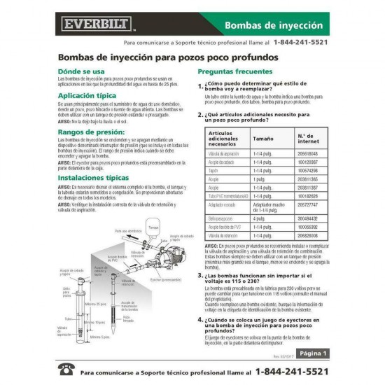 Everbilt Shallow Well Jet Pump 1/2 HP