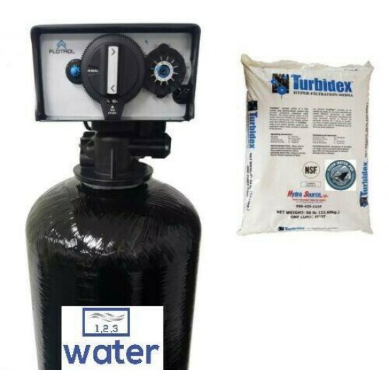 Whole House Turbidex Sediment FILTER SYSTEM  1054 FM-20 Filter Backwash Valve 1