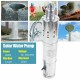 864W 3m3/h Solar Submersible Deep Well Water Pump Well Garden Irrigation 120m US