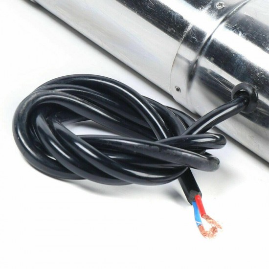 864W 3m3/h Solar Submersible Deep Well Water Pump Well Garden Irrigation 120m US