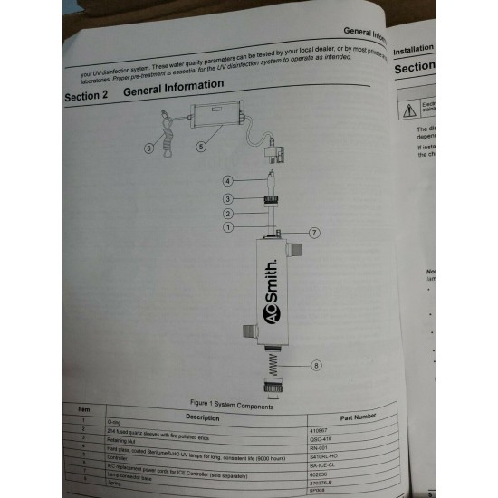 AO Smith Single-Stage 15-GPM Ultraviolet UV Whole House Water Filtration System