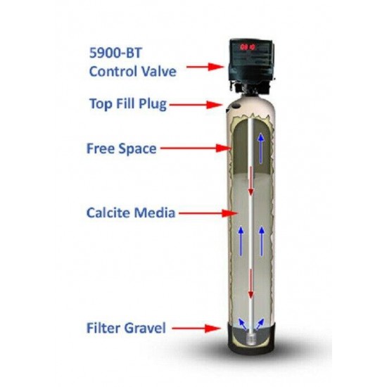Calcite Acid Neutralizer Filter 5900-BT 2.0 CF 12x48