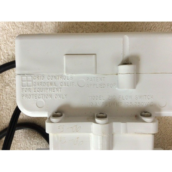 GAST Air Pump with Grid Products Water Flow Switch attached & Mounting Bracket