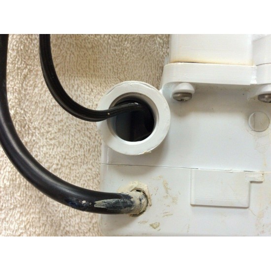 GAST Air Pump with Grid Products Water Flow Switch attached & Mounting Bracket