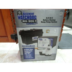 NEW Basement Watchdog Battery Backup Sump Pump w/ Smart WiFi Connect, 3500 GPH