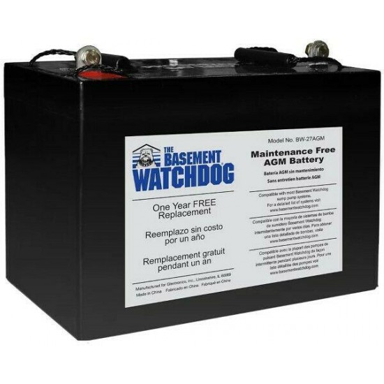 Basement Watchdog Maintenance Free (AGM) Standby Battery