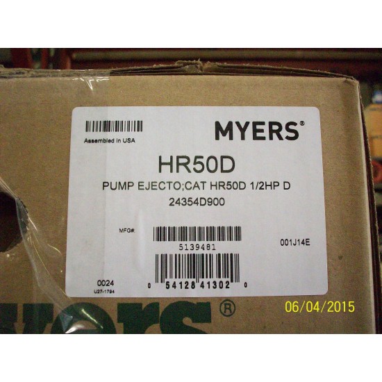 MYERS 1/2HP DEEP JET PUMP HR50D
