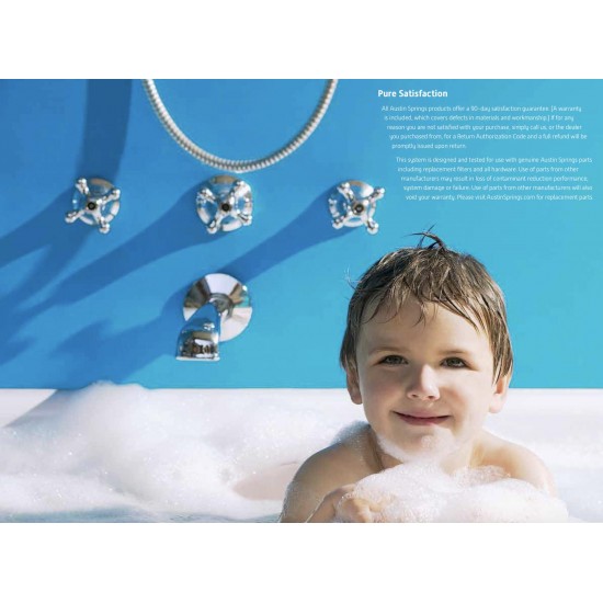 Austin Springs by Aquasana Salt-Free Water Filtration Softener Whole House Tank