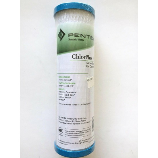 PENTEK CHLORPLUS 10 CARBON BLOCK CHLORAMINE FILTER 2.5