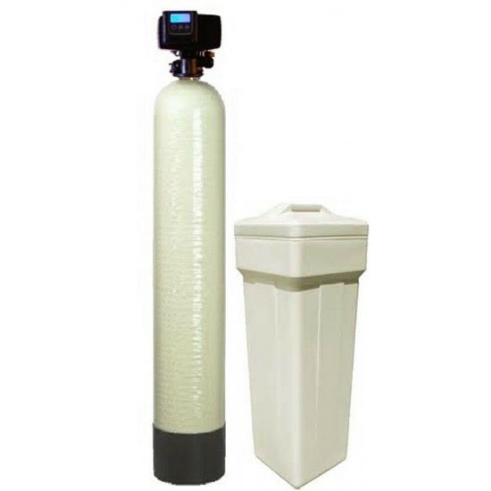 Fleck built Fleck 5600sxt 64k Water Softener System - High Capacity - Almond