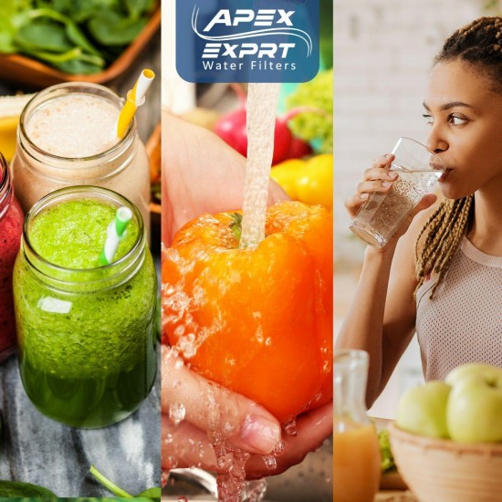 3 Stage 20 in Sediment Carbon Block Ultraviolet Whole House Water Filter System