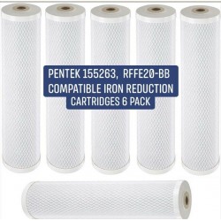 Pentek 155263, RFFE20-BB Compatible Iron Reduction Cartridge 6 Pack Water filtet