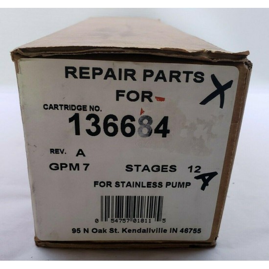 136684 Booster Cartridge, 12 Stages, SS