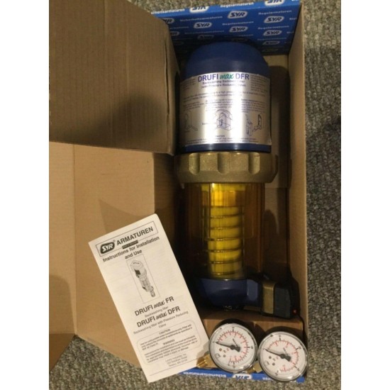 DRUFI Max DFR Backwashing Sediment Filter 1 1/2inch with Flange Kit