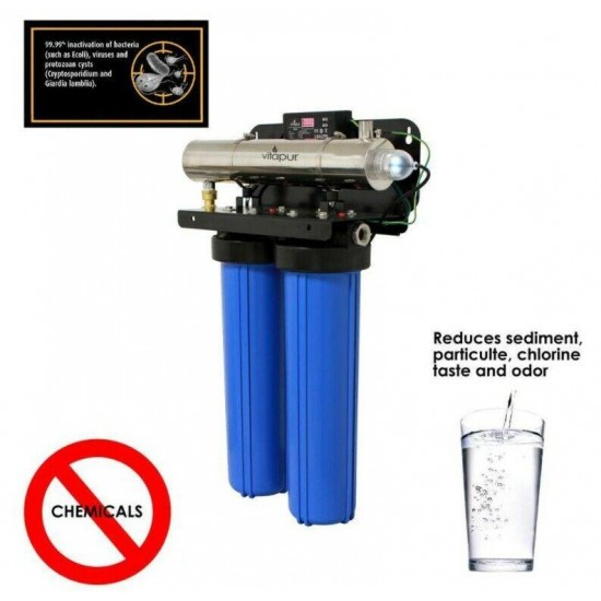 Vitapur Whole-Home VPS1140-1 Filtration and UV Disinfection Water System, 8 Gpm