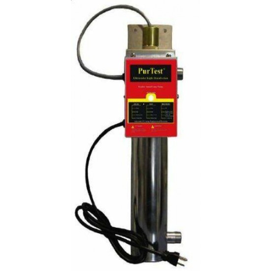 PurTest 12 UV Water Purifier ATS 12 GPM ultra violet light whole house filter