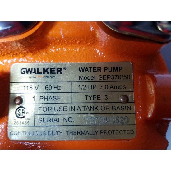 GWalker SEP370/50  Submersible Water Pump