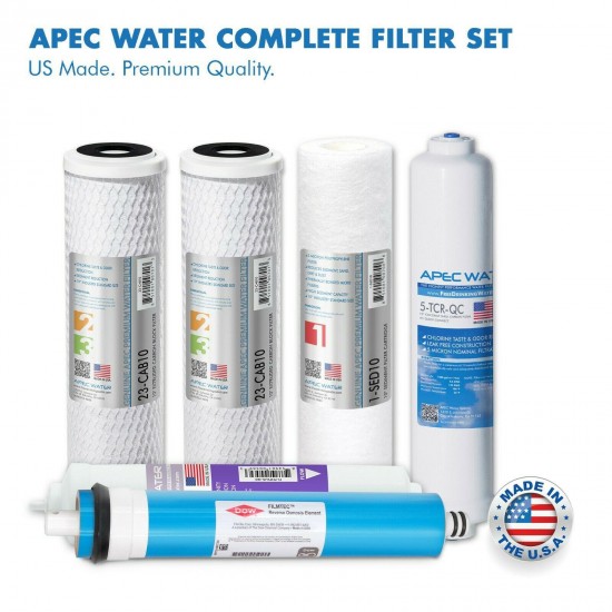 APEC 6 Stage 90 GPD Alkaline High Flow Certified Reverse Osmosis System RO-PH90