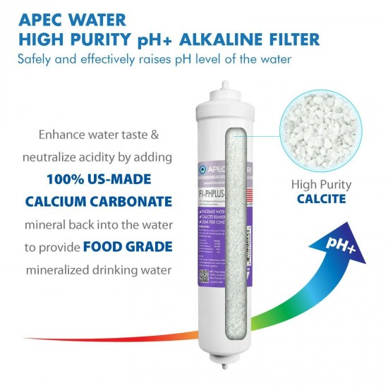 APEC 6 Stage 90 GPD Alkaline High Flow Certified Reverse Osmosis System RO-PH90