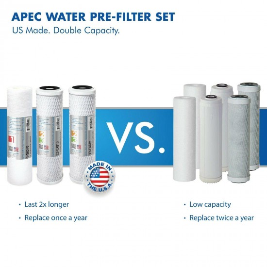 APEC 6 Stage 90 GPD Alkaline High Flow Certified Reverse Osmosis System RO-PH90