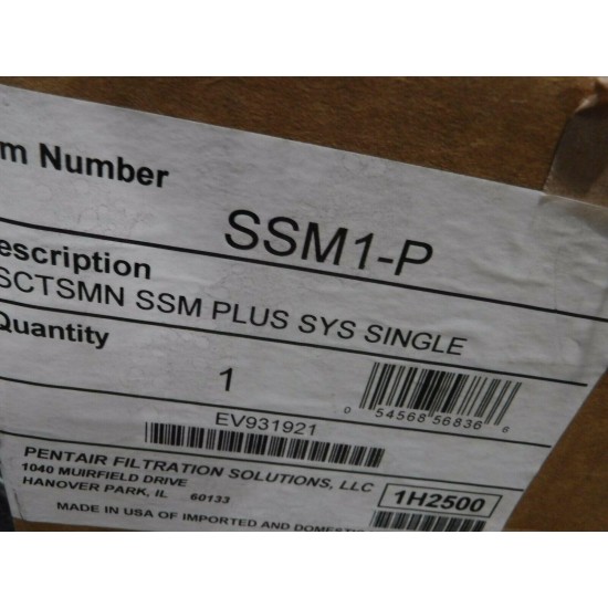 Scotsman SSM1-P  SSM PLUS SYS SINGLE  AquaAmor  SSMRC1 NEW.