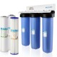 APEC 3 Stage Whole House Water Filter System Sediment, KDF and Carbon Filters