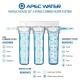 APEC 3 Stage Whole House Water Filter System Sediment, KDF and Carbon Filters