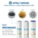 APEC 3 Stage Whole House Water Filter System Sediment, KDF and Carbon Filters