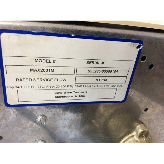 MacCLEAN Promax Residential Water Filter MAX2001M - NO TANKS INCLUDED