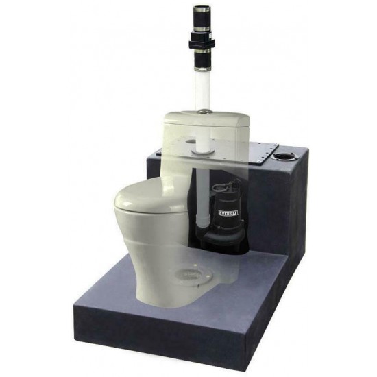 1/2 HP Up Flush System Sewage Pump Kit Toilet Basin Shower Waste Removal Bath