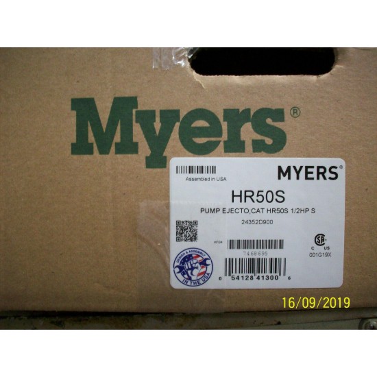 MYERS HR50S 1/2 HP SHALLOW WELL JET PUMP