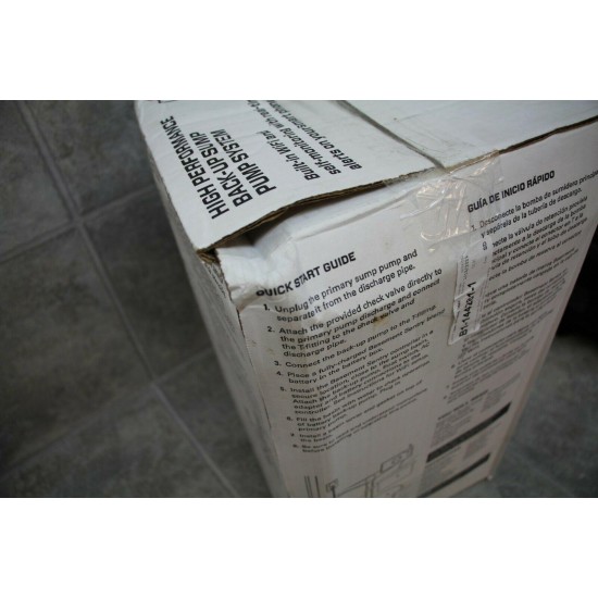 NEW Zoeller Basement Sentry STBB300 Wi-Fi Enabled Back-Up Sump Pump 45GPM