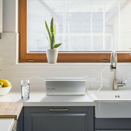 APEC 4-Stage 90 GPD Countertop Reverse Osmosis Water System With Case RO-CTOP-C