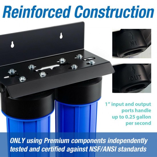 iSpring Whole House Water Filter 2 stage Big Blue 1