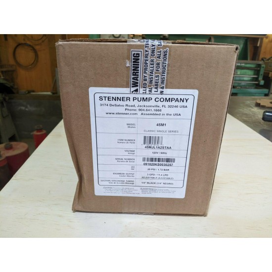Stenner Pump Model 45M1  new inbox