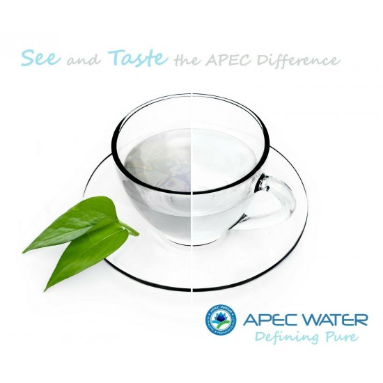 APEC 5 Stage 45 GPD Reverse Osmosis Water Filter System For Low Pressure RO-PUMP