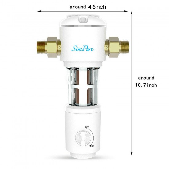 Whole House Sediment Water Filter Spin Down Home Filtration System 40 Micron lot