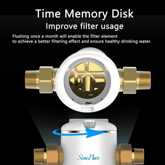 Whole House Sediment Water Filter Spin Down Home Filtration System 40 Micron lot