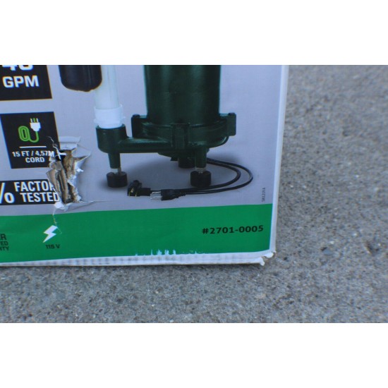 Zoeller 1-HP 115-Volt Cast Iron Sewage Sump Pump 2701-0005 - NEW