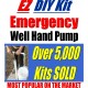 HAND WELL PUMP For Deep Water Well, EMERGENCY Manual ......OVER 5,000 KITS SOLD