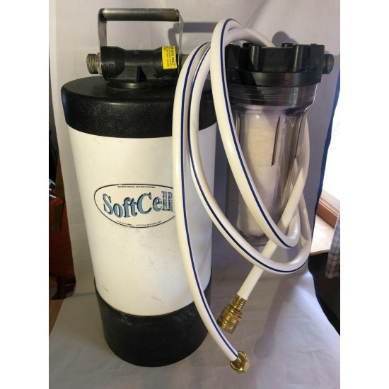 Softcell Water Soft Cell Tote Portable RV Cabin Softener Complete System Camping
