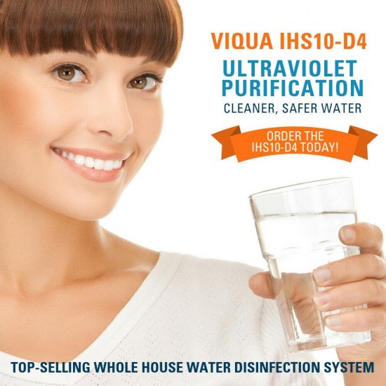 Viqua IHS10-D4 Bundle: 12 gpm UV Water Filter System + Extra UV Replacement Lamp