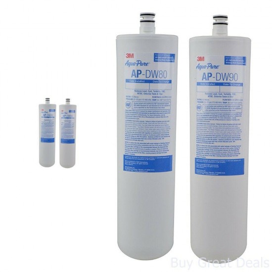 3M Aqua-Pure Under Sink Replacement Water Filter  Model APDW8090 (CASE OF 4)